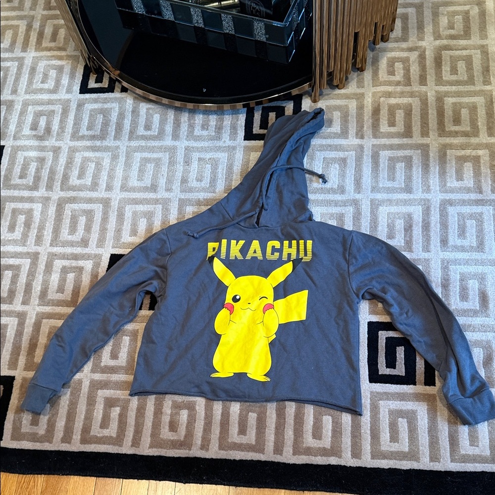 Pikachu Gray Kids Hoodie